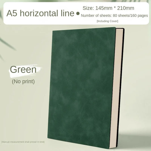 A5 Leather Book Skin Feeling Fashion Notepad Diary Learning Notebook Wholesale Business Office Notebooks and Journals Note Book