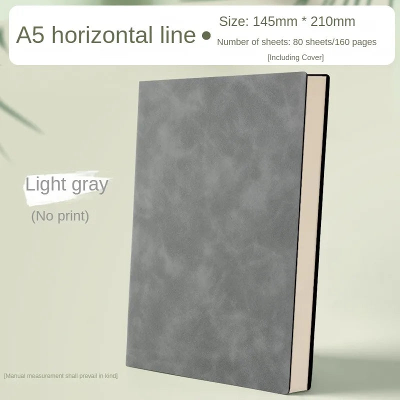 A5 Leather Book Skin Feeling Fashion Notepad Diary Learning Notebook Wholesale Business Office Notebooks and Journals Note Book