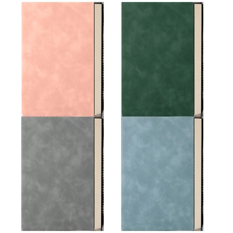 A5 Leather Book Skin Feeling Fashion Notepad Diary Learning Notebook Wholesale Business Office Notebooks and Journals Note Book