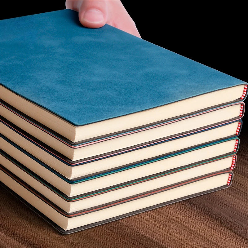 A5 Leather Book Skin Feeling Fashion Notepad Diary Learning Notebook Wholesale Business Office Notebooks and Journals Note Book