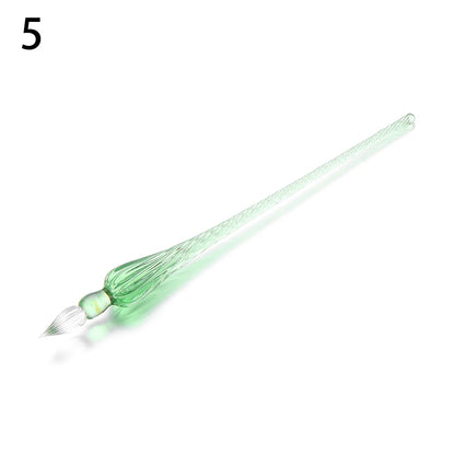1Pcs Safe Package Vintage Glass Dip Dipping Pen Holder Signature Filling Ink Fountain Pens Handmade Glass Dip Fountain Pen